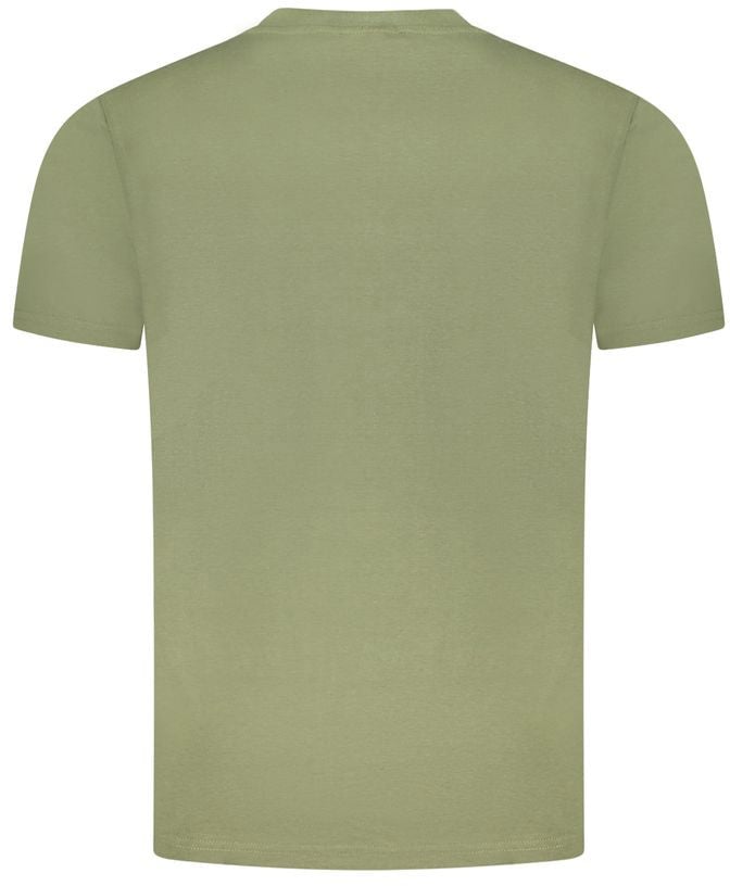 Cavalli Class Verde Cotton Men T-Shirt Groen
