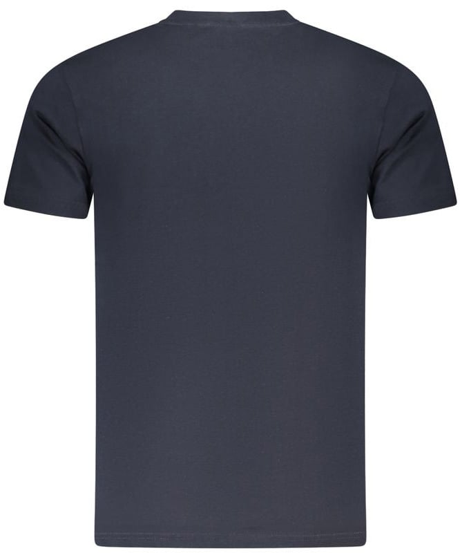 Cavalli Class Blu Cotton Men T-Shirt Blauw