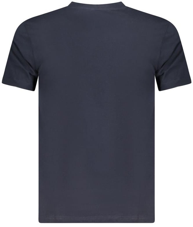 Cavalli Class Blue Cotton Men T-Shirt Blauw