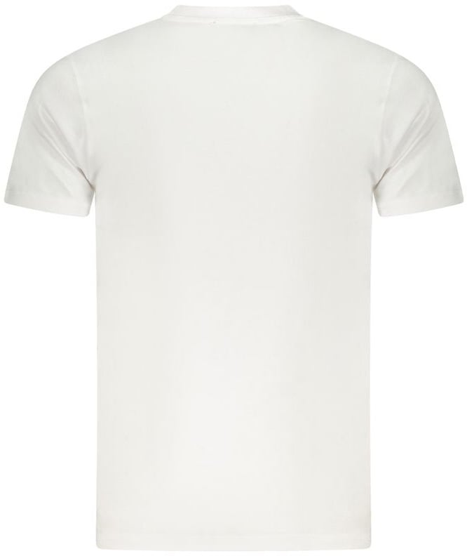 Cavalli Class White Cotton Men T-Shirt Wit