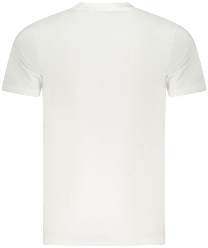 Cavalli Class Bianco Cotton Men T-Shirt Wit
