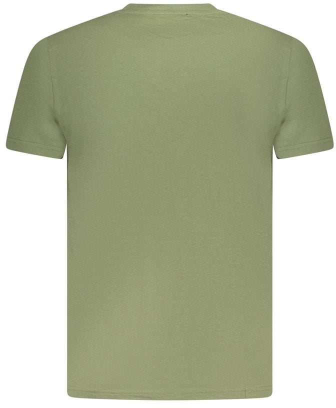 Cavalli Class Verde Cotton Men T-Shirt Groen