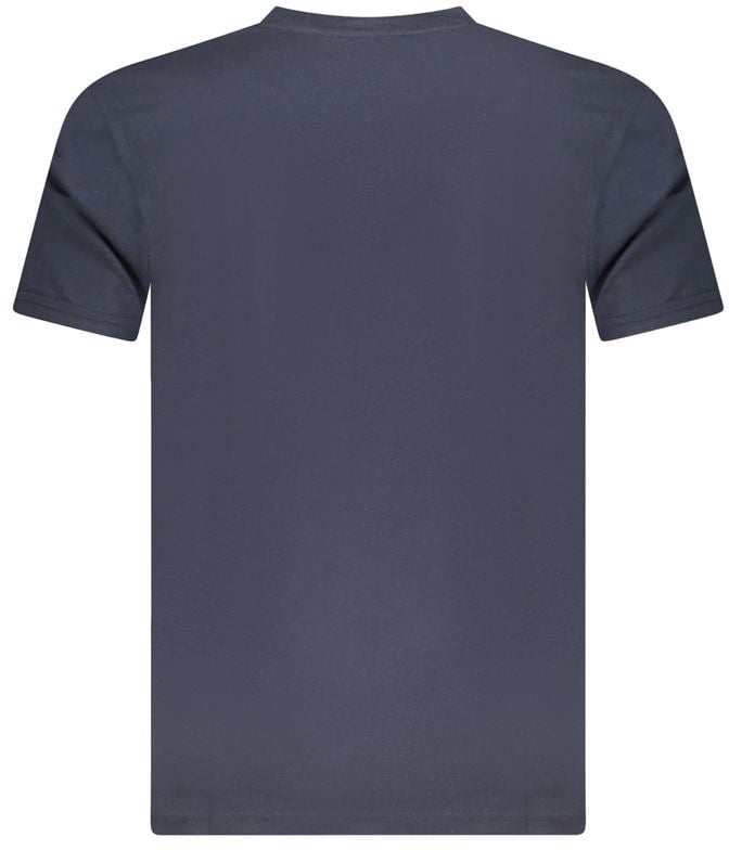 Cavalli Class Blu Cotton Men T-Shirt Blauw