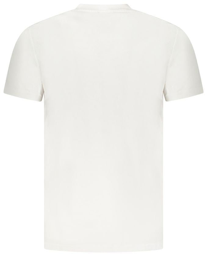 Cavalli Class Bianco Cotton Men T-Shirt Wit