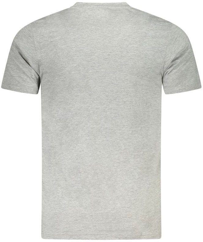 Cavalli Class Grigio Cotton Men T-Shirt Grijs