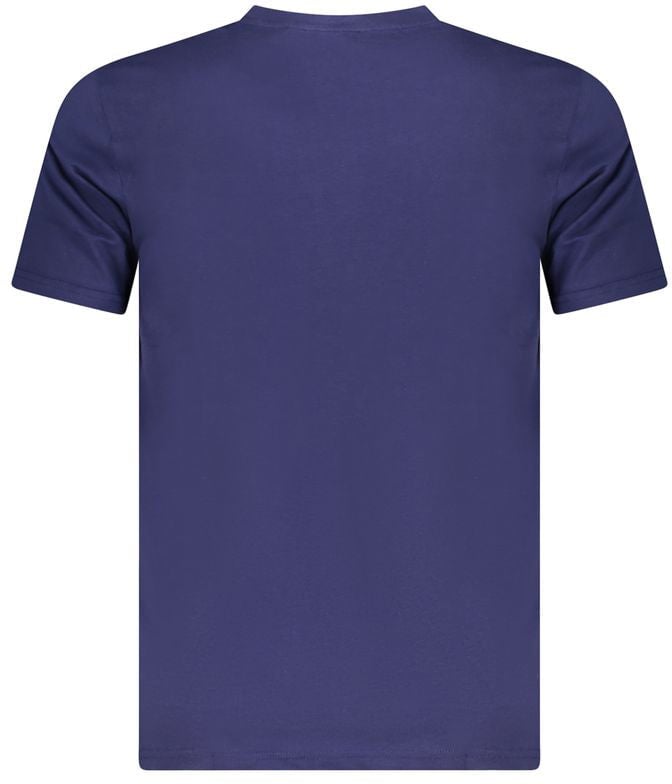 Cavalli Class Blu Cotton Men T-Shirt Blauw
