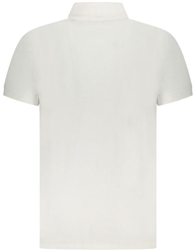 Cavalli Class White Cotton Mens Polo Shirt Wit