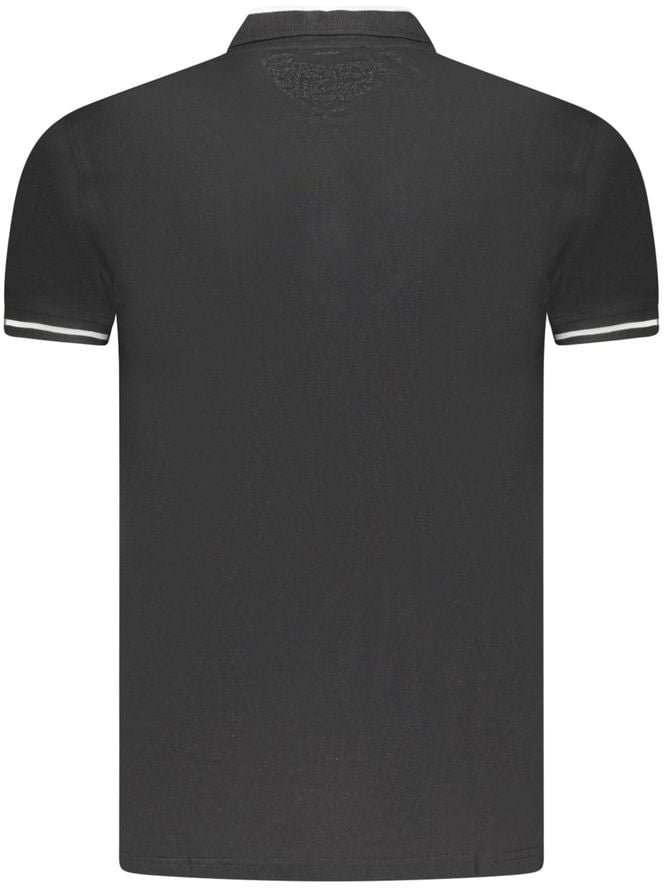 Cavalli Class Black Cotton Men Polo Zwart