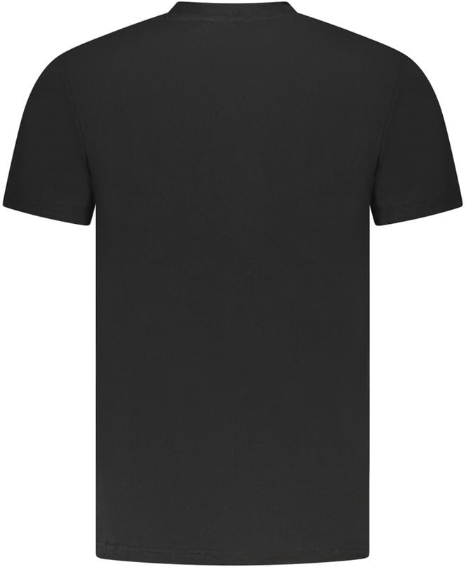 Cavalli Class Black Cotton Men T-Shirt Zwart