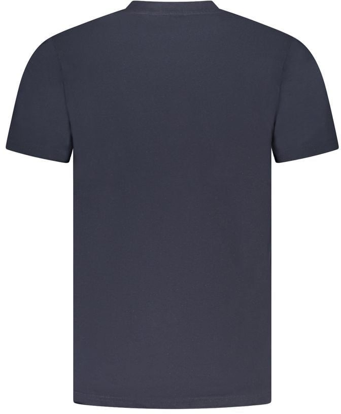 Cavalli Class Blu Cotton Men T-Shirt Blauw