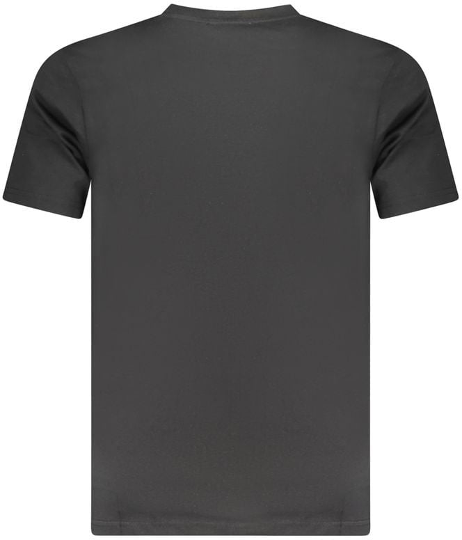 Cavalli Class Black Cotton Men T-Shirt Zwart