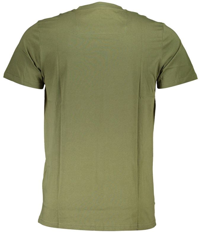 Cavalli Class Verde Cotton Men T-Shirt Groen