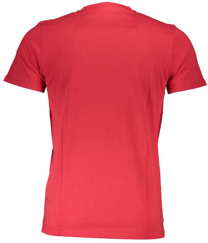 Cavalli Class Rosso Cotton Men T-Shirt Wit