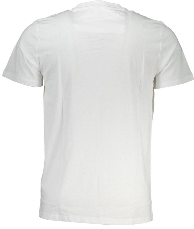 Cavalli Class Bianco Cotton Men T-Shirt Wit