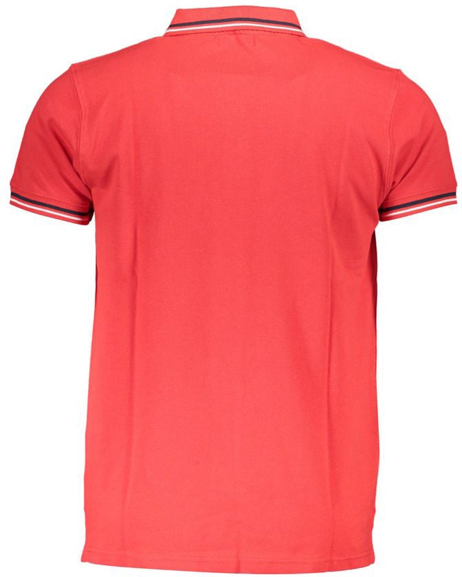 Cavalli Class Rosso Cotton Men Polo Rood