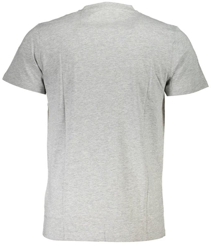 Cavalli Class Grigio Cotton Men T-Shirt Wit