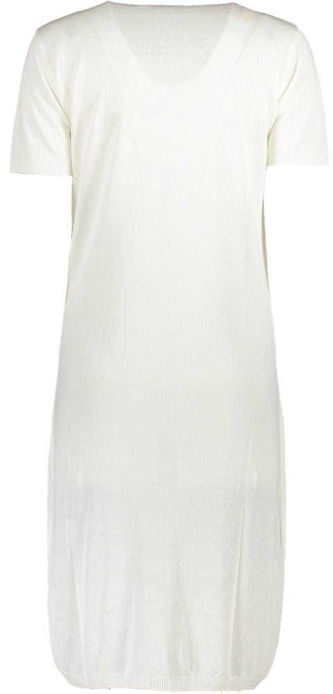 Cavalli Class Bianco Viscosa Women Dress Wit