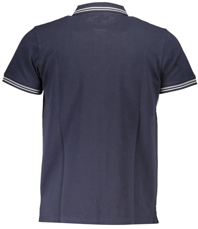 Cavalli Class Blu Cotton Men Polo Blauw