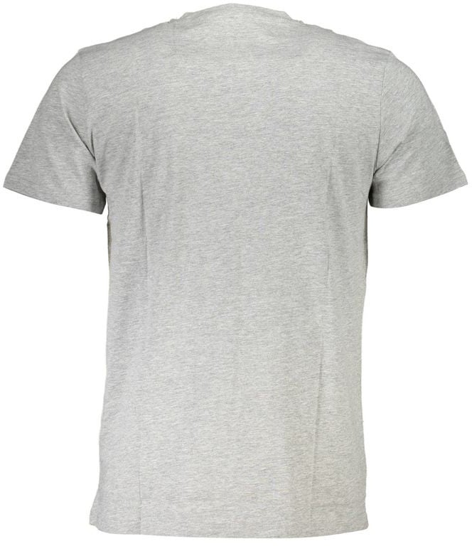 Cavalli Class Grigio Cotton Men T-Shirt Grijs