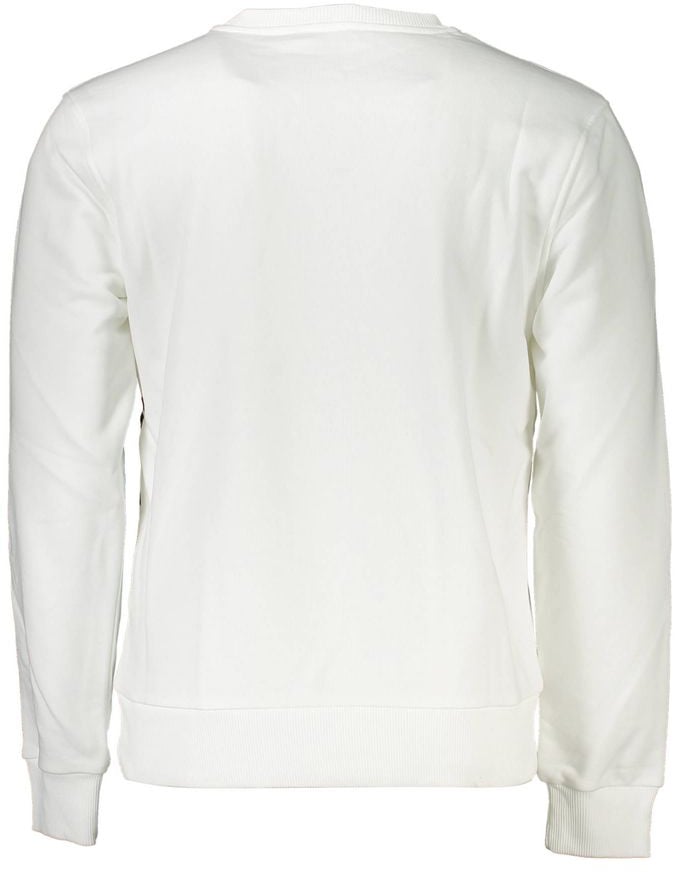 Cavalli Class Bianco Cotton Men Sweatshirt Wit