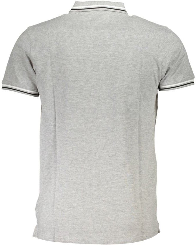 Cavalli Class Grigio Cotton Men Polo Grijs