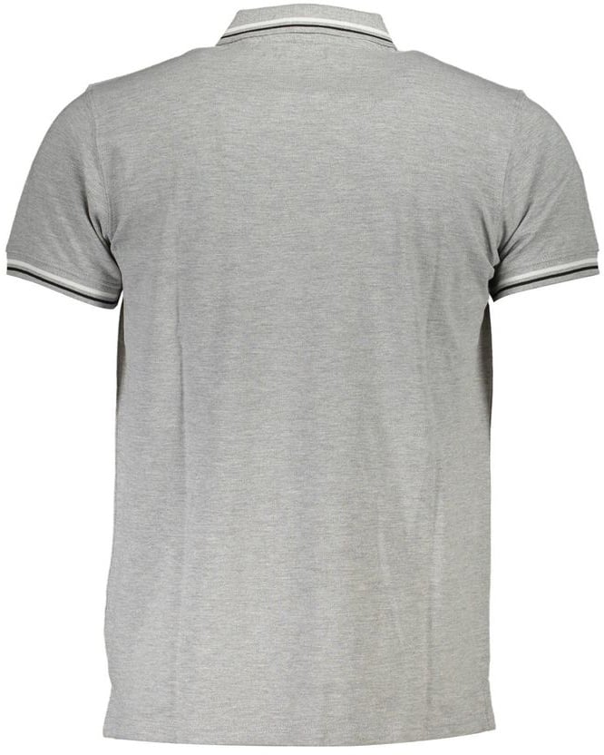 Cavalli Class Grigio Cotton Men Polo Grijs