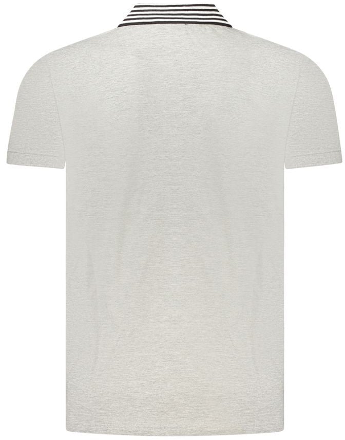 Cavalli Class Grigio Cotton Men Polo Grijs