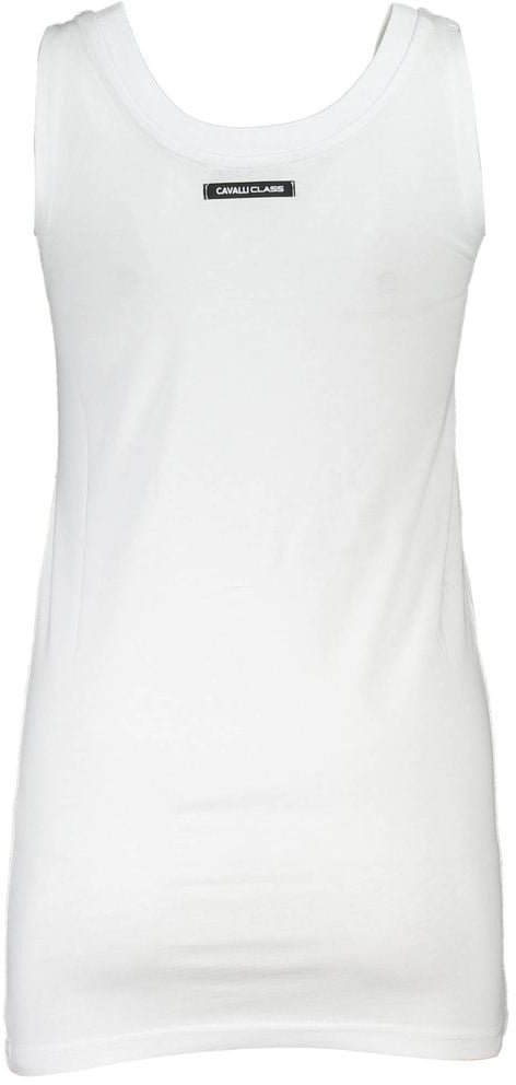 Cavalli Class Bianco Cotton Women T-Shirt Wit