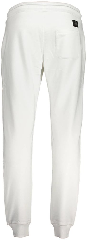 Cavalli Class Bianco Cotton Men's Sweatpant Wit