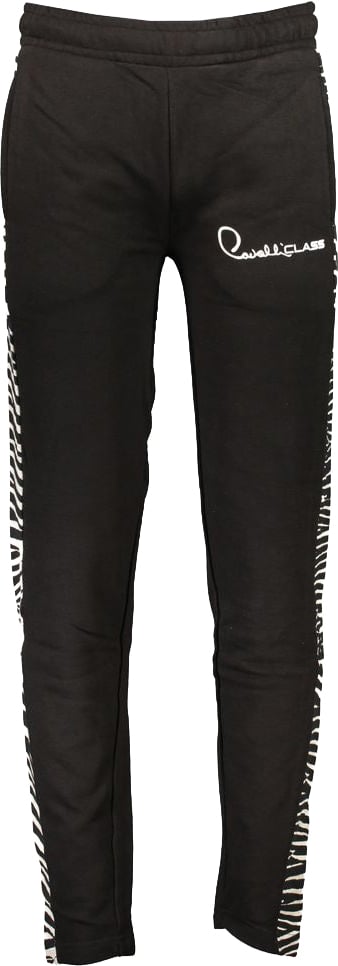 Cavalli Class Black Cotton Men's Sweatpants Zwart