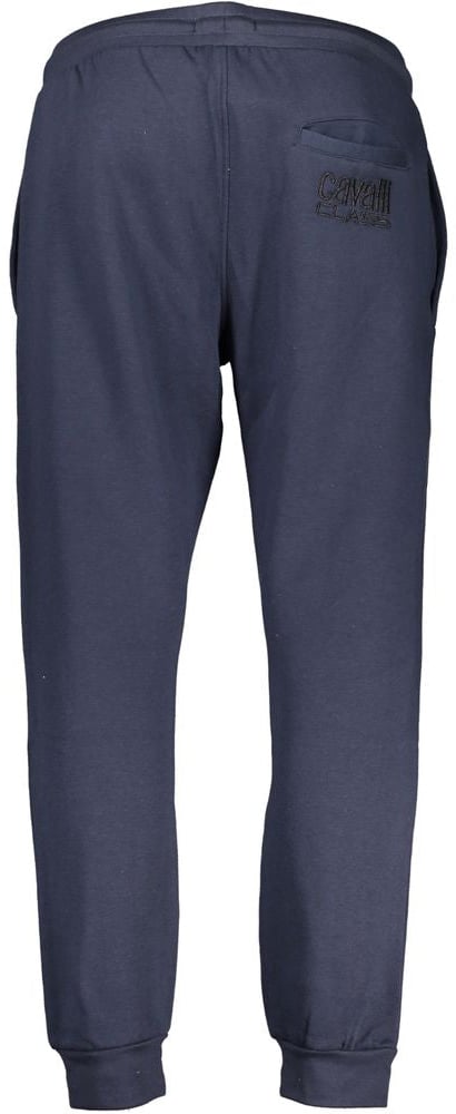 Cavalli Class Blu Polyester Men's Track Pant Blauw