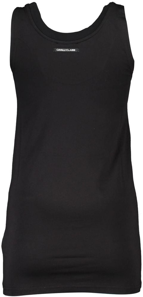Cavalli Class Black Cotton Women Tank Top Zwart