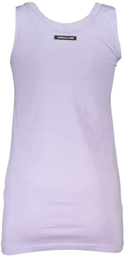 Cavalli Class Viola Cotton Women Tank Top Paars
