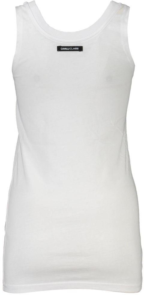 Cavalli Class White Cotton Women Tank Top Wit