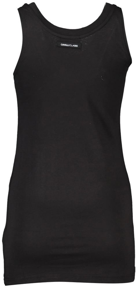 Cavalli Class Black Cotton Women's Tank Top Zwart