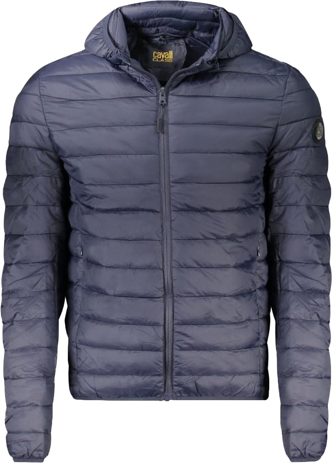 Cavalli Class Blu Polyester Men's Jacket Blauw