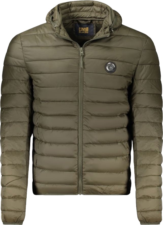 Cavalli Class Verde Polyester Mens Jacket Groen