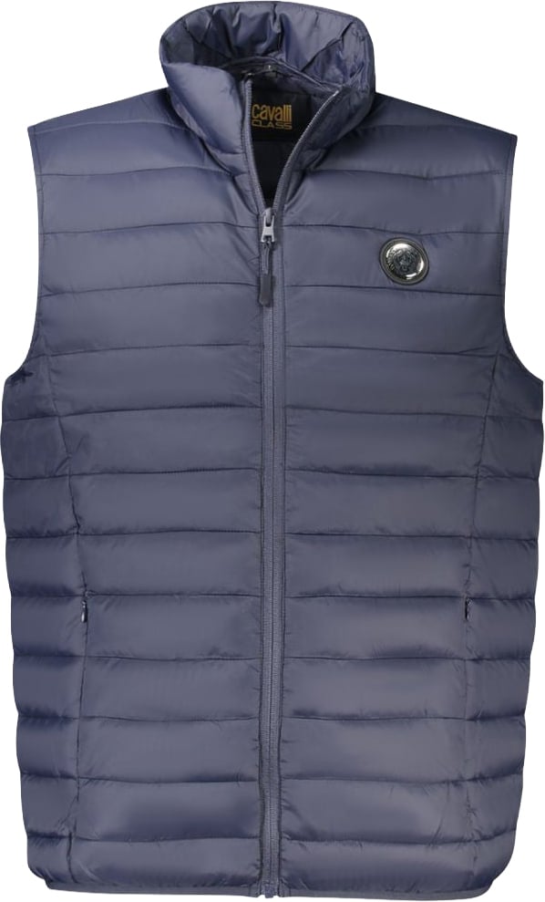 Cavalli Class Blu Polyester Men's Jacket Blauw