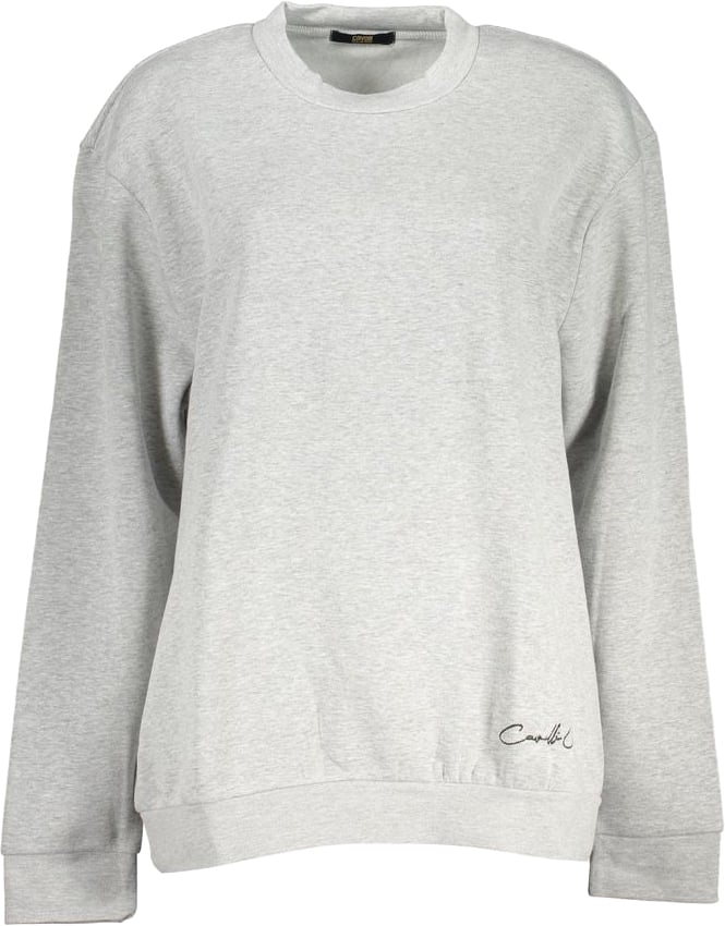Cavalli Class Grigio Polyester Women Sweatshirt Grijs