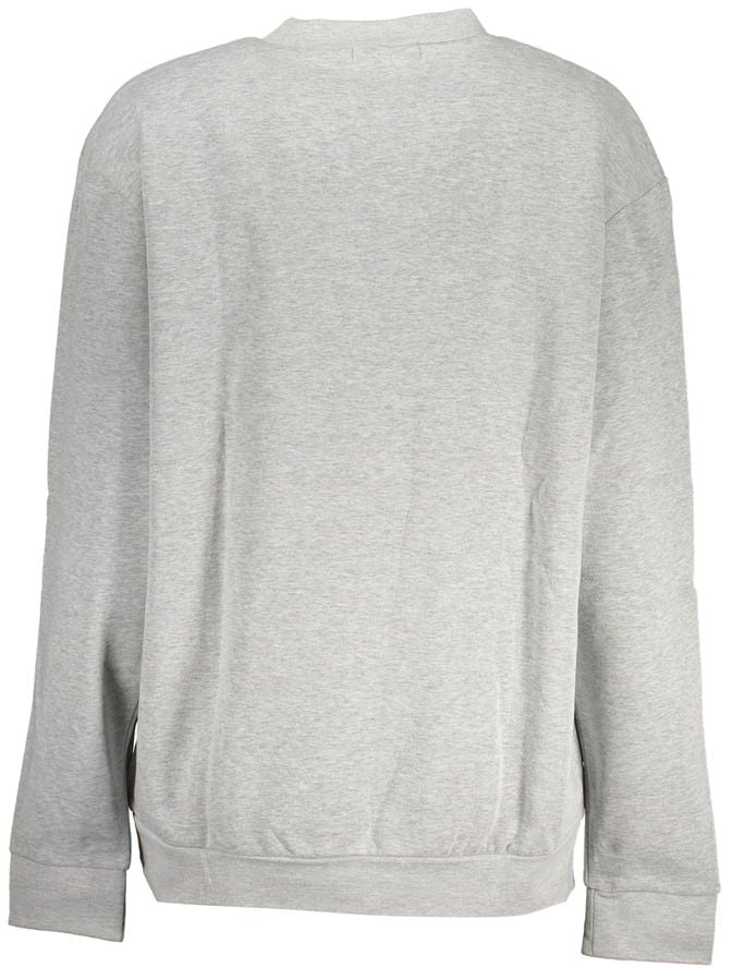 Cavalli Class Grigio Polyester Woman Sweatshirt Grijs