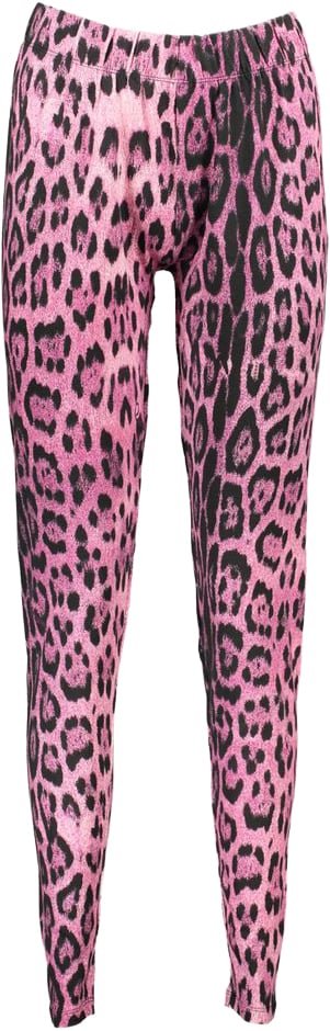 Cavalli Class Rosa Cotton Women's Legging Roze