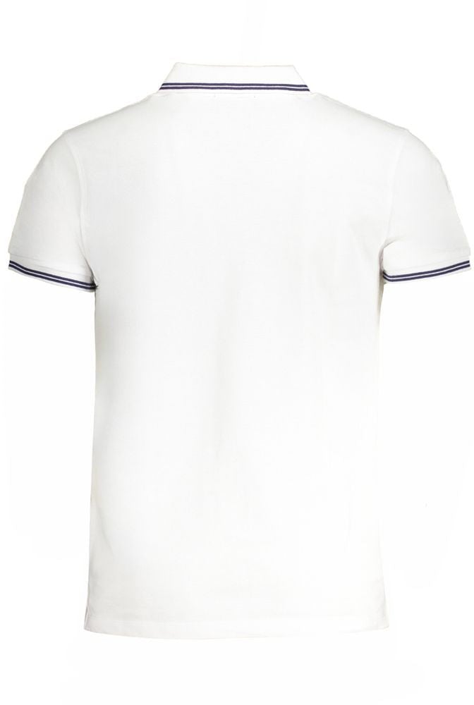 Cavalli Class Bianco Cotton Men Polo Wit