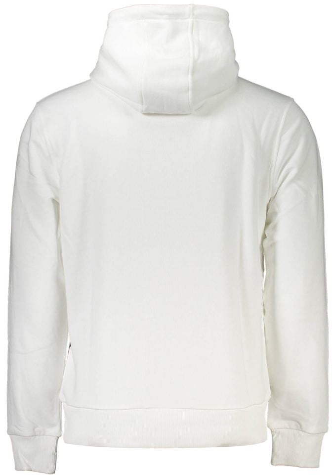 Cavalli Class White Cotton Men Sweatshirt Wit