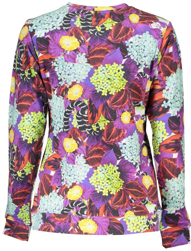 Cavalli Class Purple Cotton Women Sweater Paars