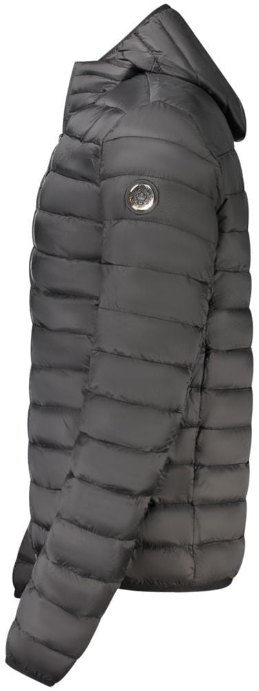Cavalli Class Black Polyester Jackets & Coat Zwart