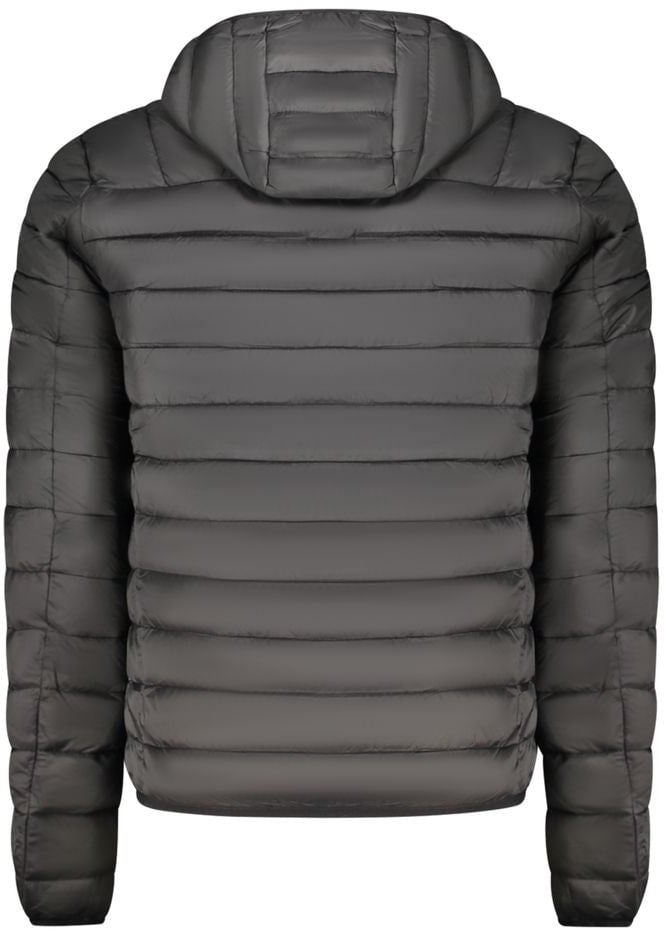 Cavalli Class Black Polyester Jackets & Coat Zwart