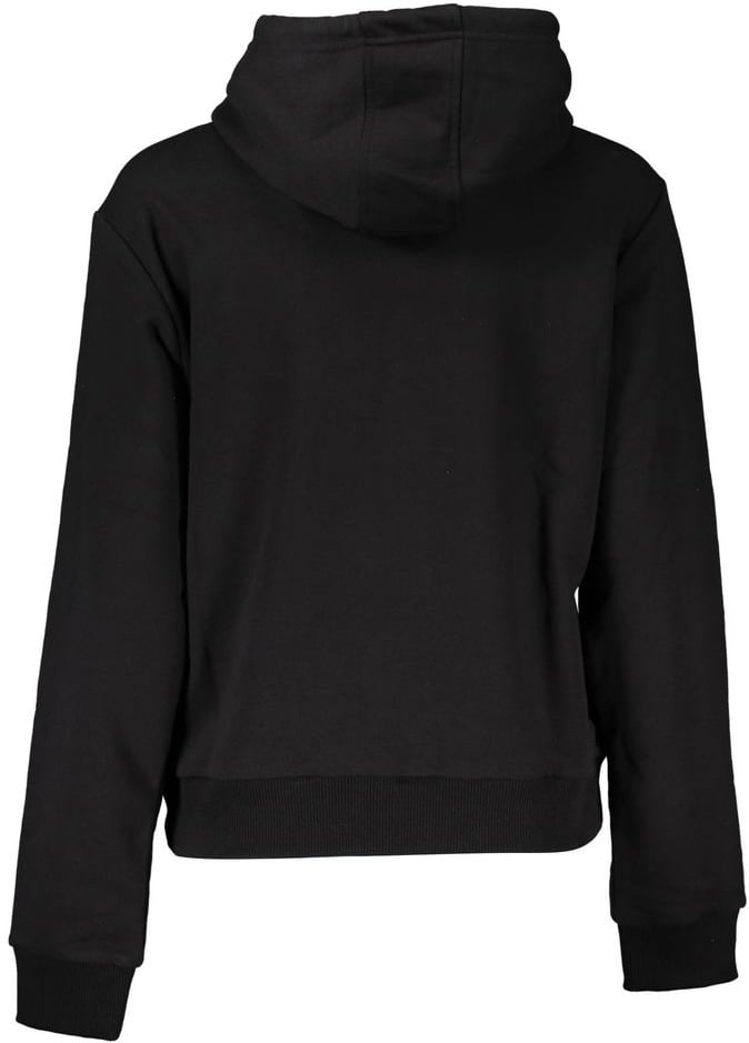 Cavalli Class Black Cotton Women Sweatshirt Zwart
