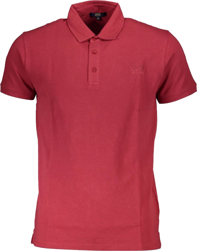Cavalli Class Multicolor Cotton Polo Shirt Divers