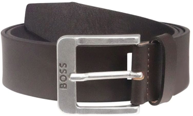 Boss BOSS Jemio Leather Belt Dark Brown Bruin