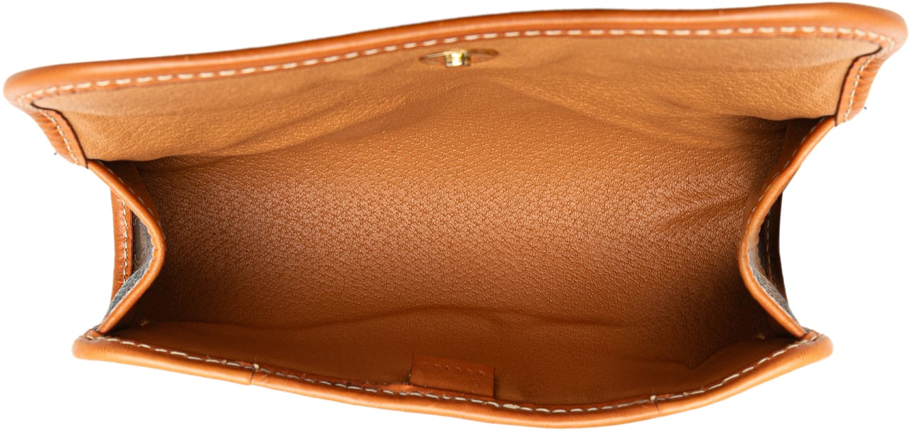 Celine Macadam Coated Canvas Clutch Bruin